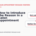 How to Introduce the Reason in a Salon Appointment Message