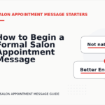 How to Begin a Formal Salon Appointment Message