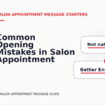 Common Opening Mistakes in Salon Appointment Messages