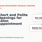 Short and Polite Openings for Salon Appointment Message English