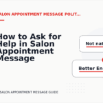 How to Ask for Help in Salon Appointment Message English
