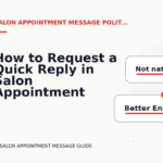 How to Request a Quick Reply in Salon Appointment Message English