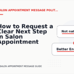 How to Request a Clear Next Step in Salon Appointment Message English