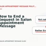 How to End a Request in Salon Appointment Message English