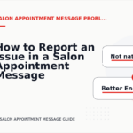 How to Report an Issue in a Salon Appointment Message