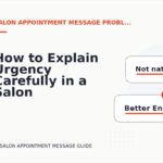 How to Explain Urgency Carefully in a Salon Appointment Message